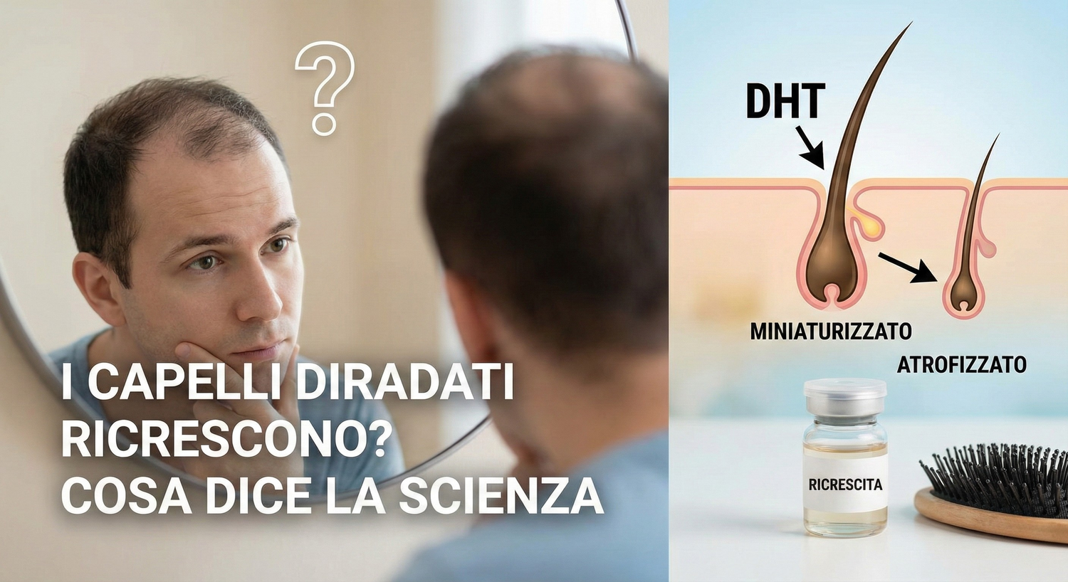 I capelli diradati ricrescono? Cosa dice la scienza
