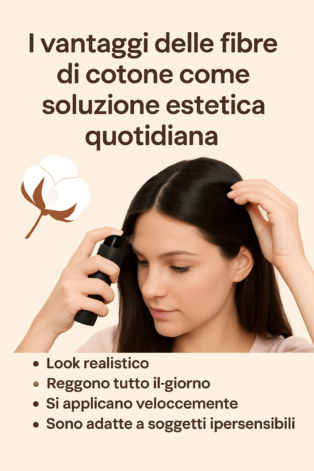 Fibre di cotone per capelli guida completa