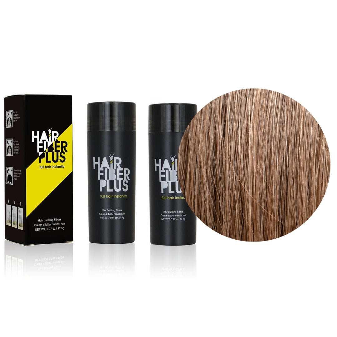 2 Fibre copri Calvizie da 27.5gr | Castano Chiaro - HairFiberPlus