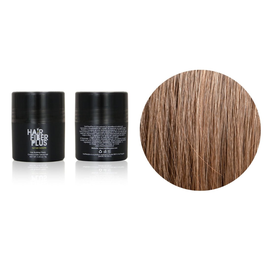 Fibre copri Calvizie da 7gr | Castano Chiaro | 15 Giorni Applicazione - HairFiberPlus