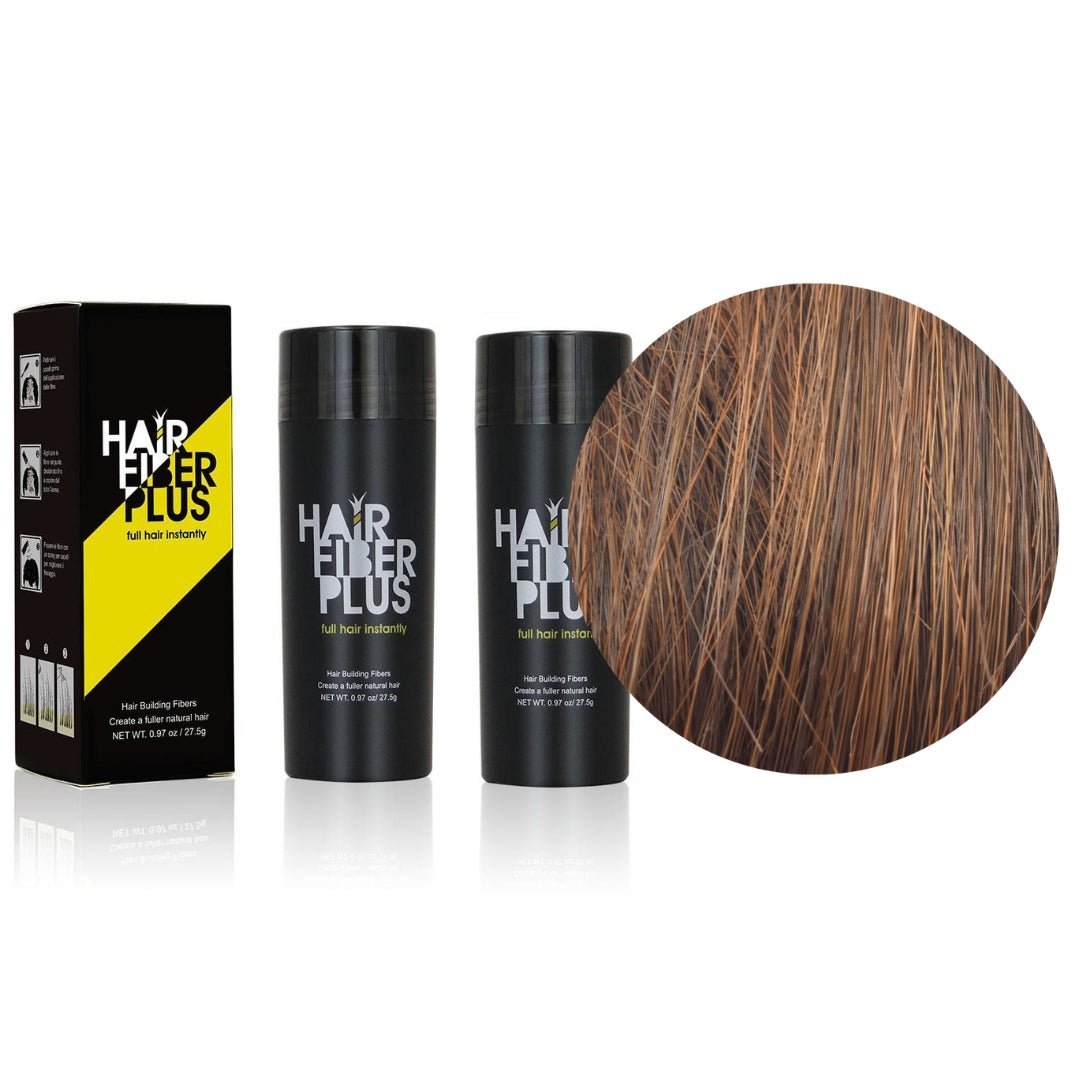 2 Fibre copri Calvizie da 27.5gr | Castano Medio - HairFiberPlus