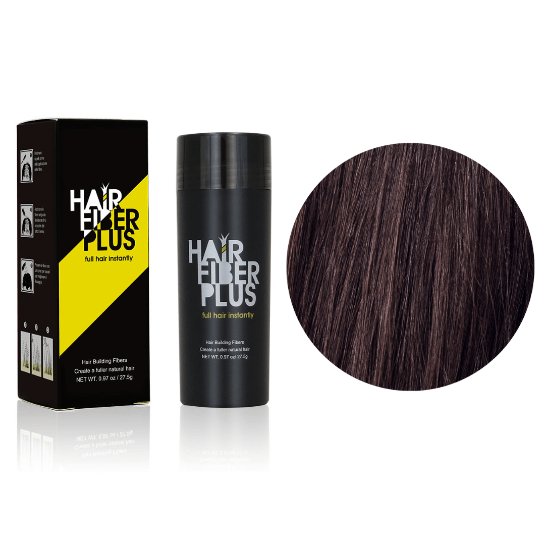 Fibre copri Calvizie da 27.5gr | Castano Scuro | 60 Giorni di applicazioni - HairFiberPlus