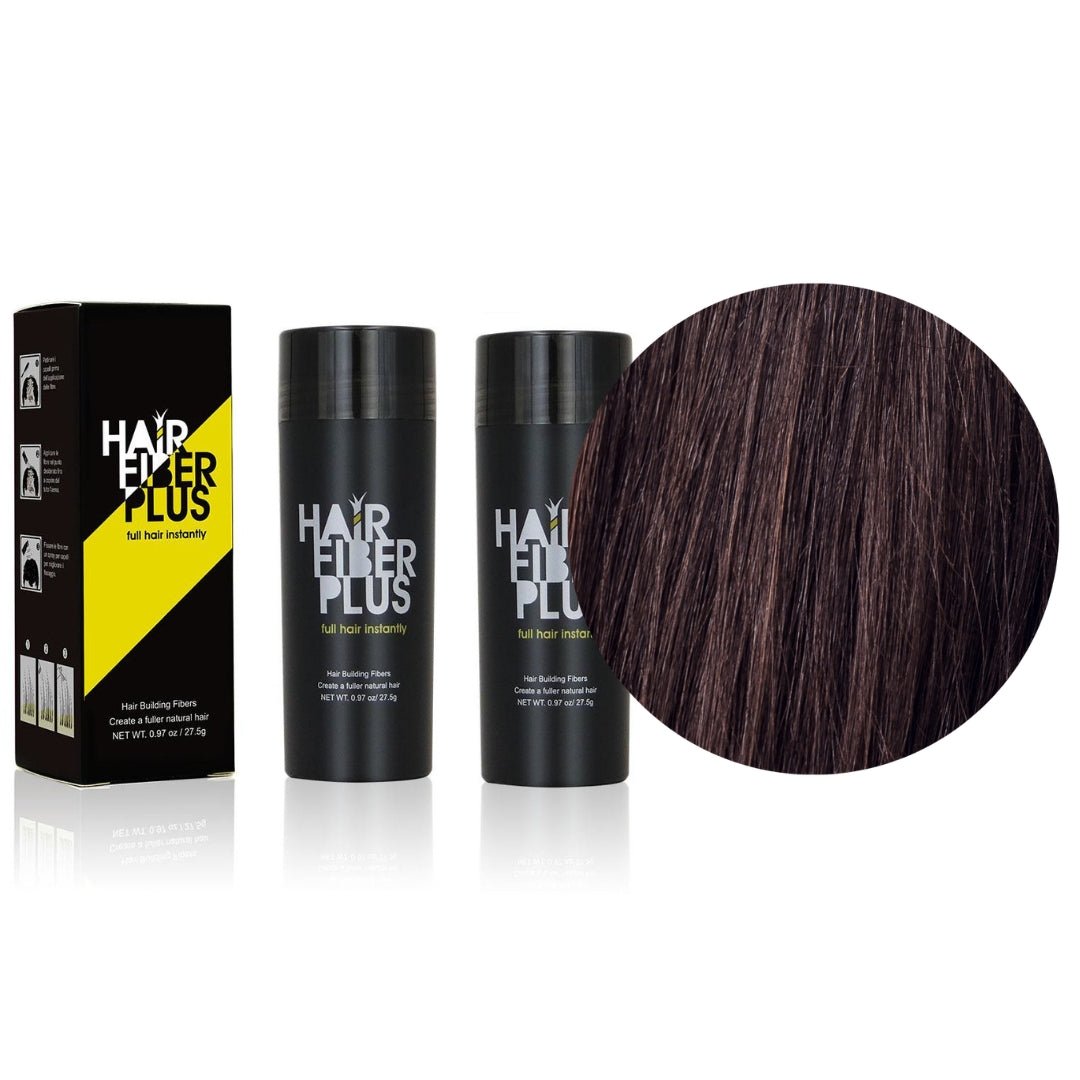 2 Fibre copri Calvizie da 27.5gr | Castano Scuro - HairFiberPlus