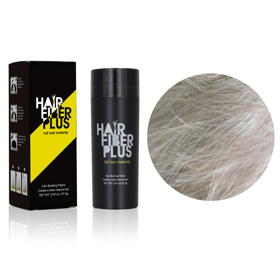 Fibre copri Calvizie da 27.5gr | Grigio | 60 Giorni di applicazioni - HairFiberPlus