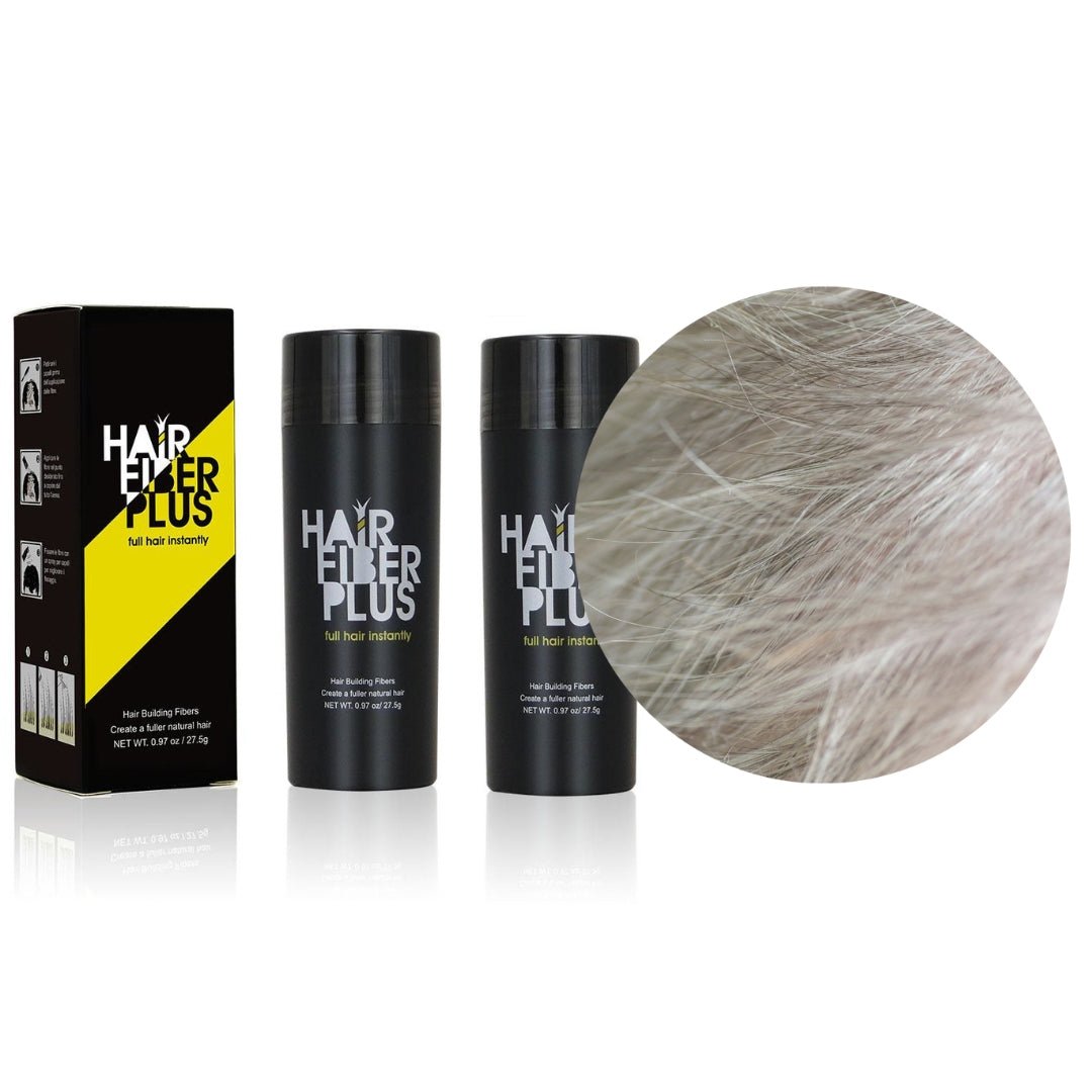 2 Fibre copri Calvizie da 27.5gr | Grigio - HairFiberPlus