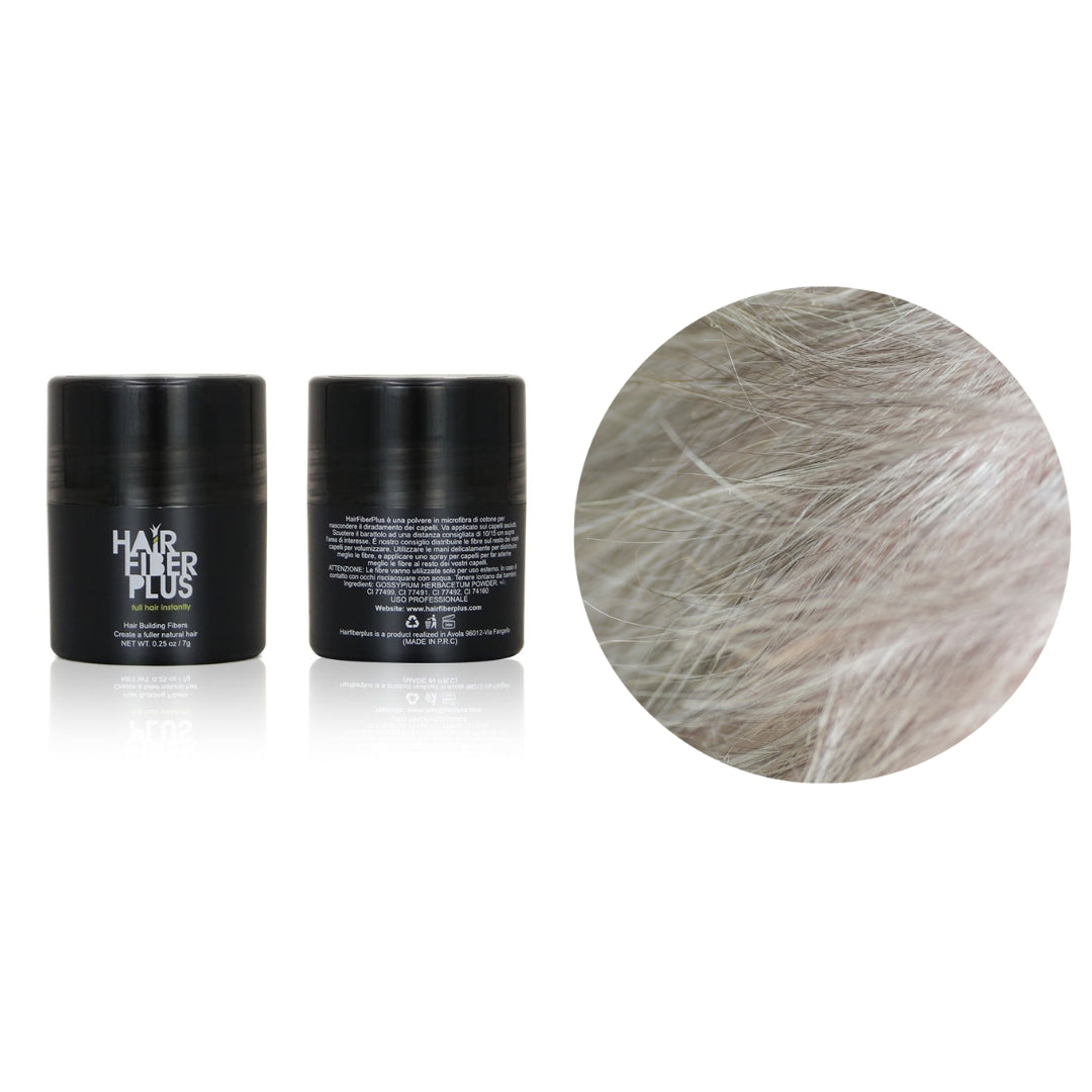 Fibre copri Calvizie da 7gr | Grigio | 15 Giorni Applicazione - HairFiberPlus