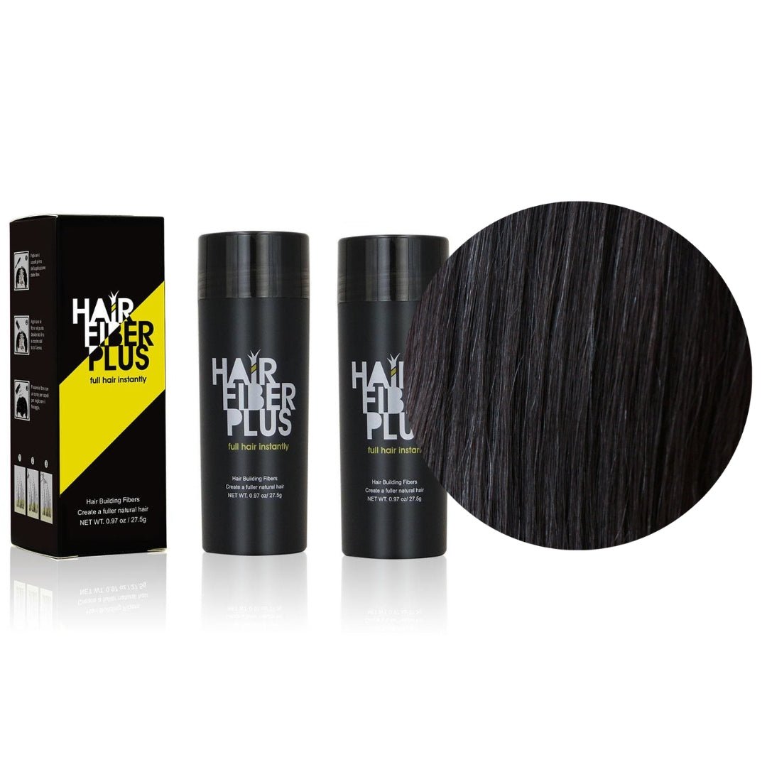 2 Fibre copri Calvizie da 27.5gr | Nero - HairFiberPlus