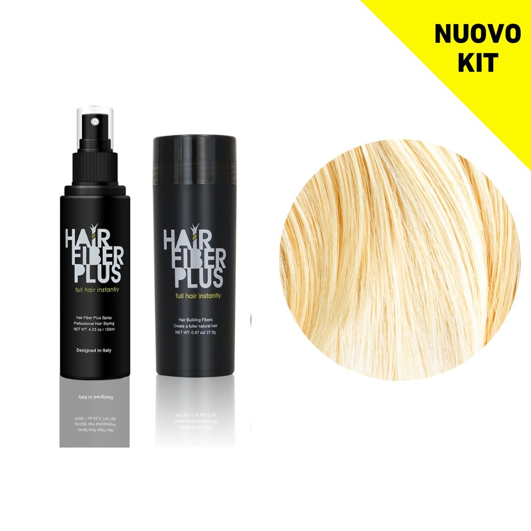 Kit Fibre 27.5gr + Fissante Spray | Biondo Chiaro - HairFiberPlus