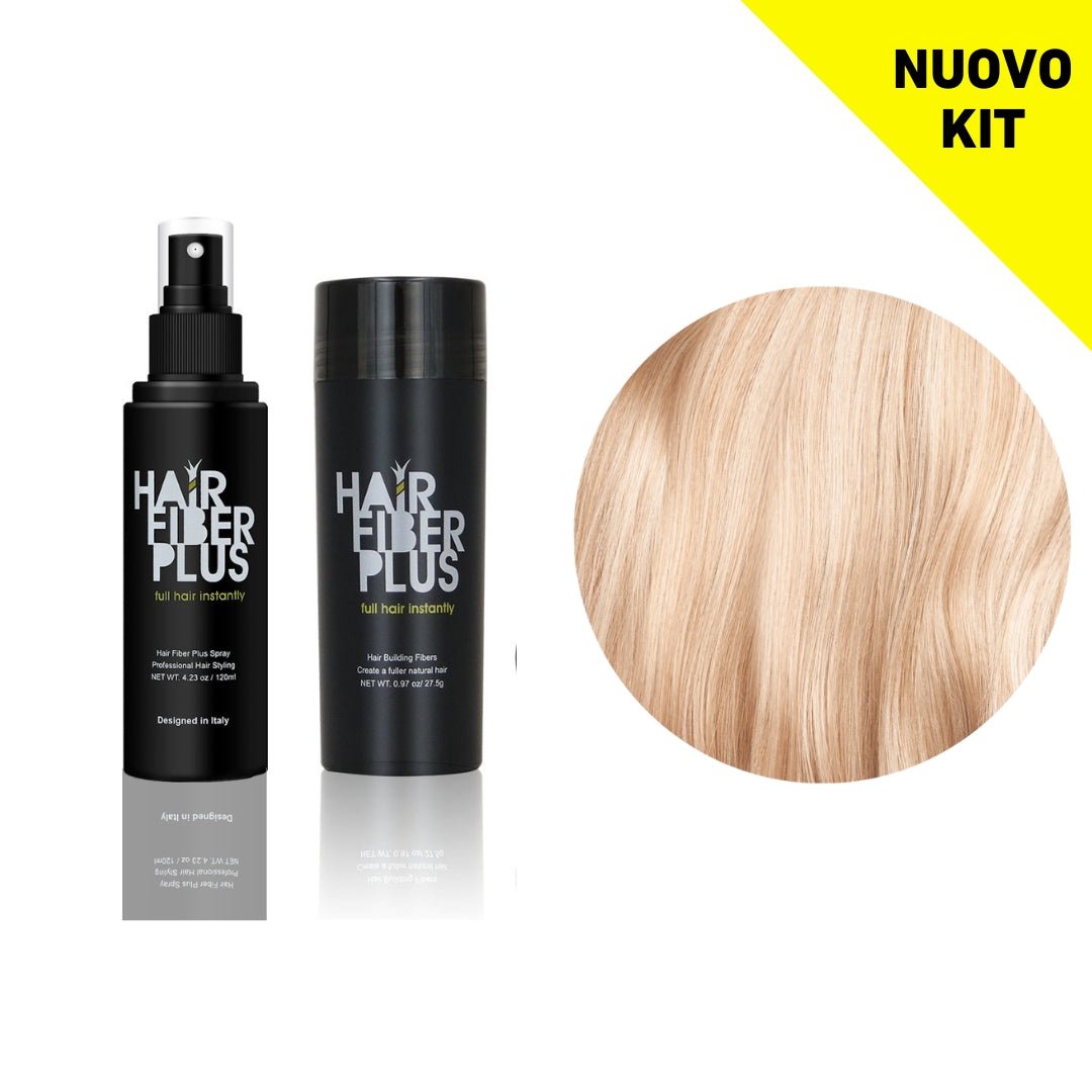 Kit Fibre 27.5gr + Fissante Spray | Biondo Medio - HairFiberPlus