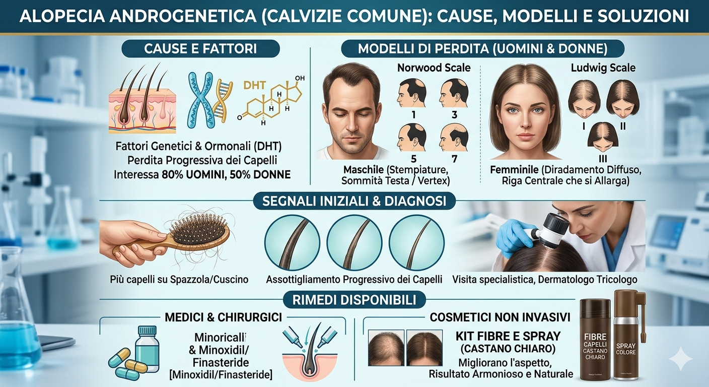 Calvizie androgenetica: come riconoscerla e affrontarla serenamente