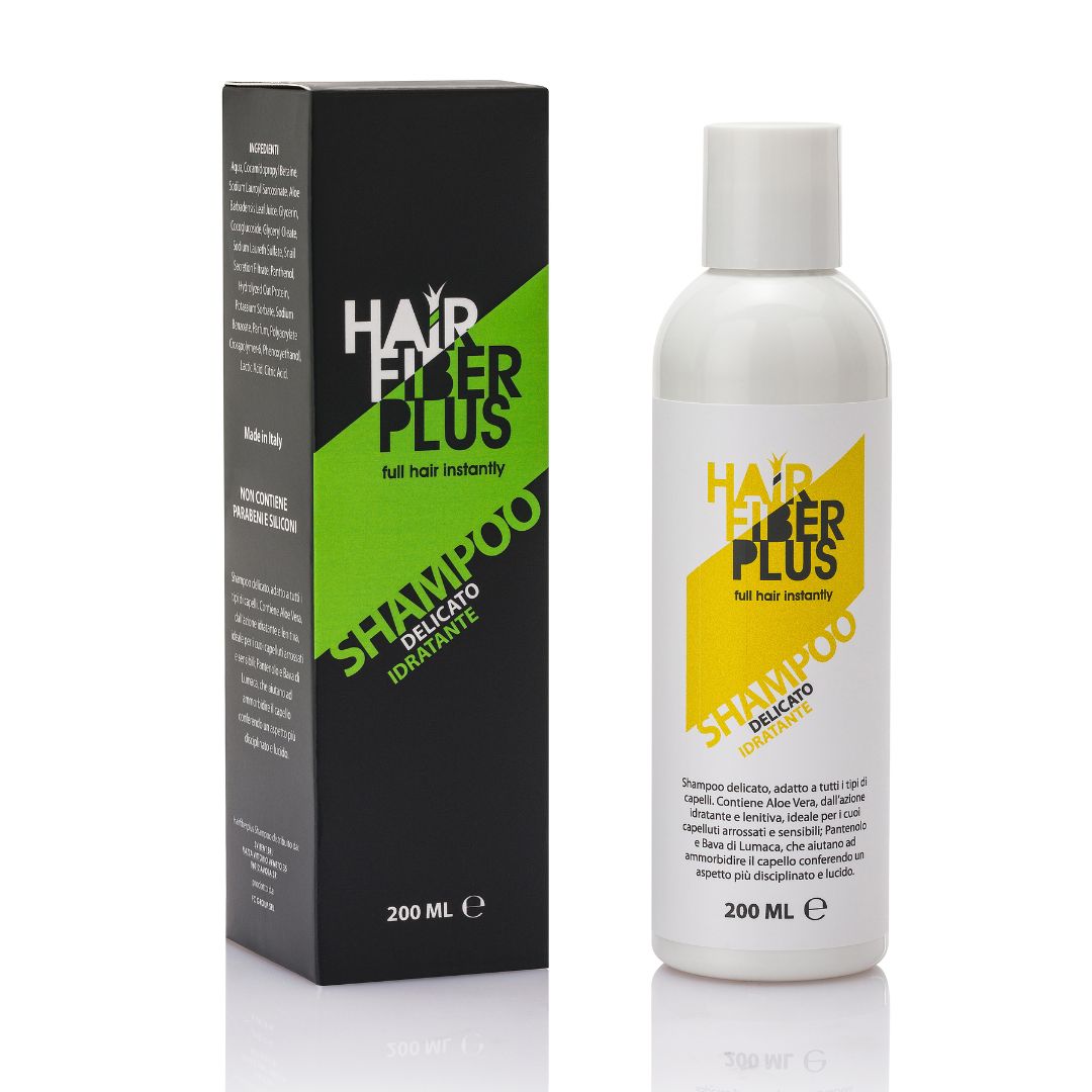 Kit Fibre 27.5gr + Shampoo Delicato Pro-Fibre | Nero - HairFiberPlus
