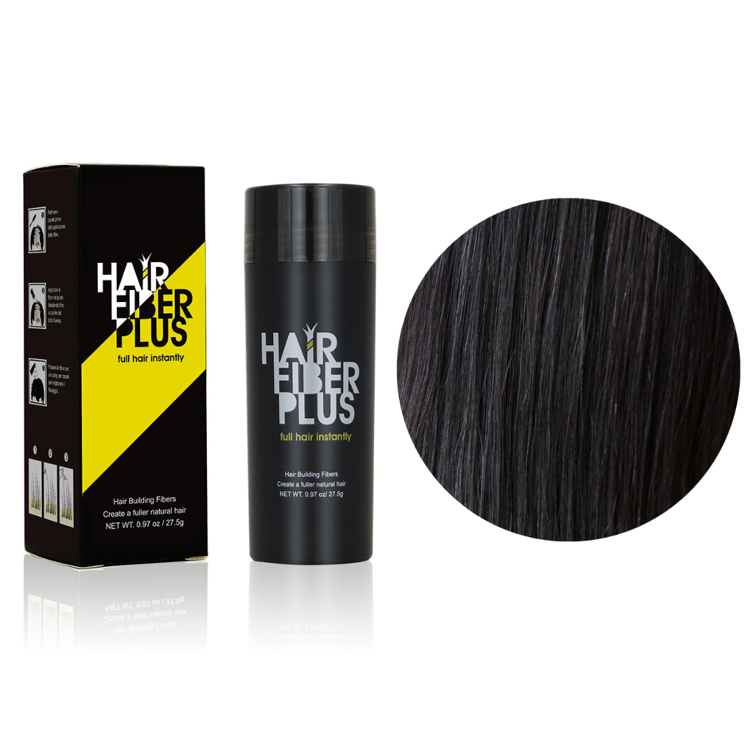 Haarausfallschutzfasern 27,5gr | Schwarz | 60 Tage Bewerbungen