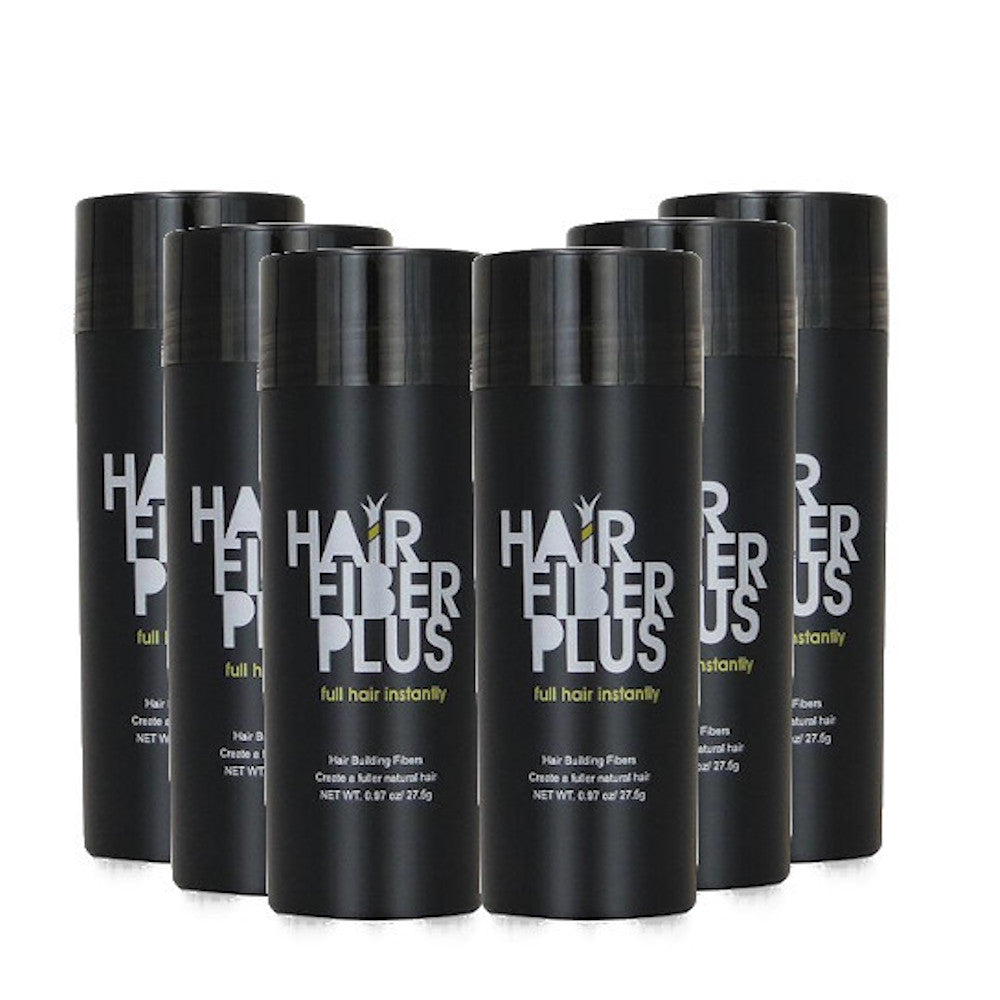 6 Fibre copri Calvizie da 27.5gr  | 360 Giorni di applicazioni - HairFiberPlus